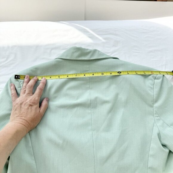 Bershka Blazer Sage Green Classy Cropped Size Small - Picture 6 of 16